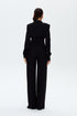 Black Pleated Corset Blouse